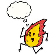 running flame cartoon N2