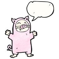 pig costume cartoon N3