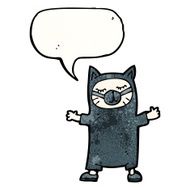 black cat costume cartoon N3