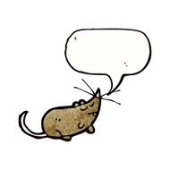 cartoon squeaking mouse N12