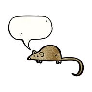 cartoon squeaking mouse N14