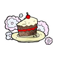 cartoon slice of cake N6