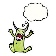 cartoon little monster N80