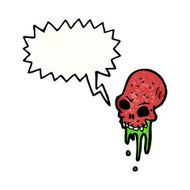 gross cartoon skull N2