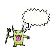 cartoon little devil N119
