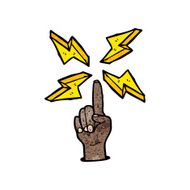 Cartoon Pointing Finger N9