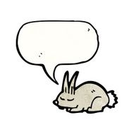 sleeping rabbit cartoon N2