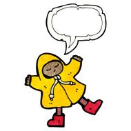 cartoon person in hooded coat N5
