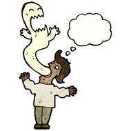 cartoon ghost possessing man N2