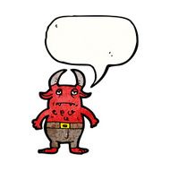 cartoon little devil N122
