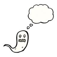 cartoon spooky white ghost N8