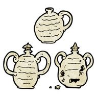 cracked old pot cartoon N2