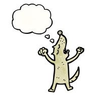 Cartoon Dog Stretching N2