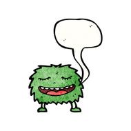 friendly monster with speech bubble N2