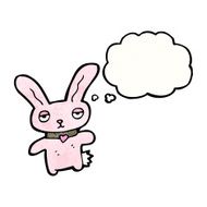 cartoon pink rabbit N76