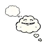 happy cartoon cloud N37