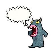 roaring monster cartoon N5