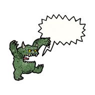 roaring monster cartoon N6