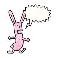 cartoon crazy pink rabbit N6