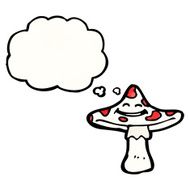 happy cartoon mushroom N4