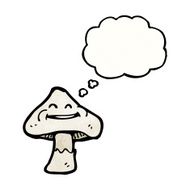 happy cartoon mushroom N5