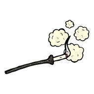 cartoon cigarette in holder N4