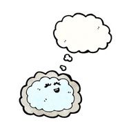 Cartoon Cloud With Silver Lining N5