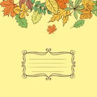 Vector Leaves Card