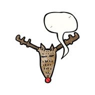 reindeer face cartoon N4