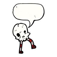 skull cartoon character N9