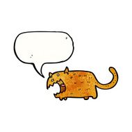 cartoon angry cat N11