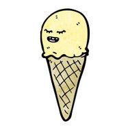 ice cream cone cartoon character N26