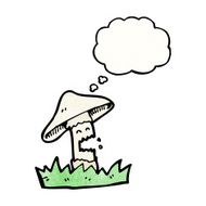 cartoon magic mushroom character N4