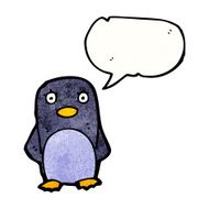 Cartoon penguin N108