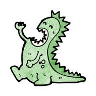 cartoon dinosaur N192