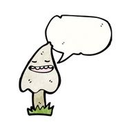 cartoon mushroom N107