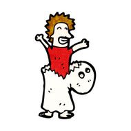 cartoon man in ghost costume N13
