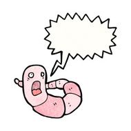 cartoon earthworm N6