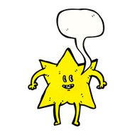 star with speech bubble cartoon N7