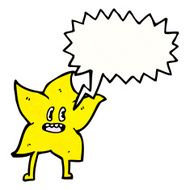 star with speech bubble cartoon N8