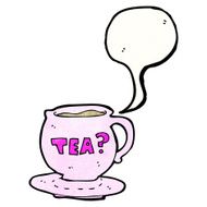cartoon cup of tea N10