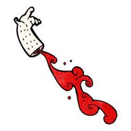 blood squirting arm cartoon N3