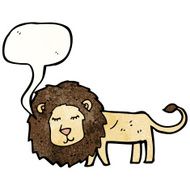 Cartoon Lion N132
