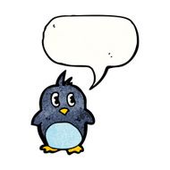 Cartoon penguin N110