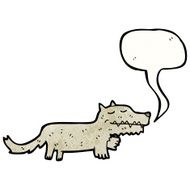 Cartoon Wolf N130