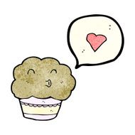 cartoon cupcake N182