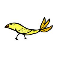 cartoon yellow bird N36