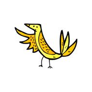 cartoon yellow bird N37