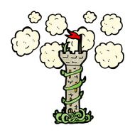 cartoon fairytale tower N4