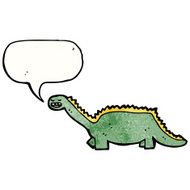 friendly cartoon dinosaur N12